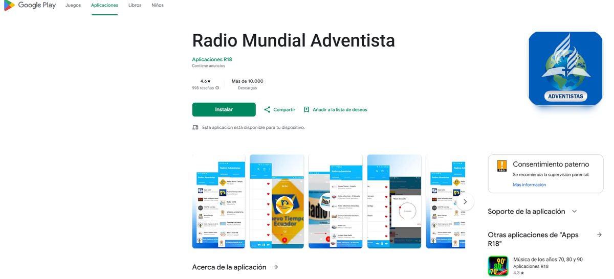 Radio Mundial Adventista en Google Play